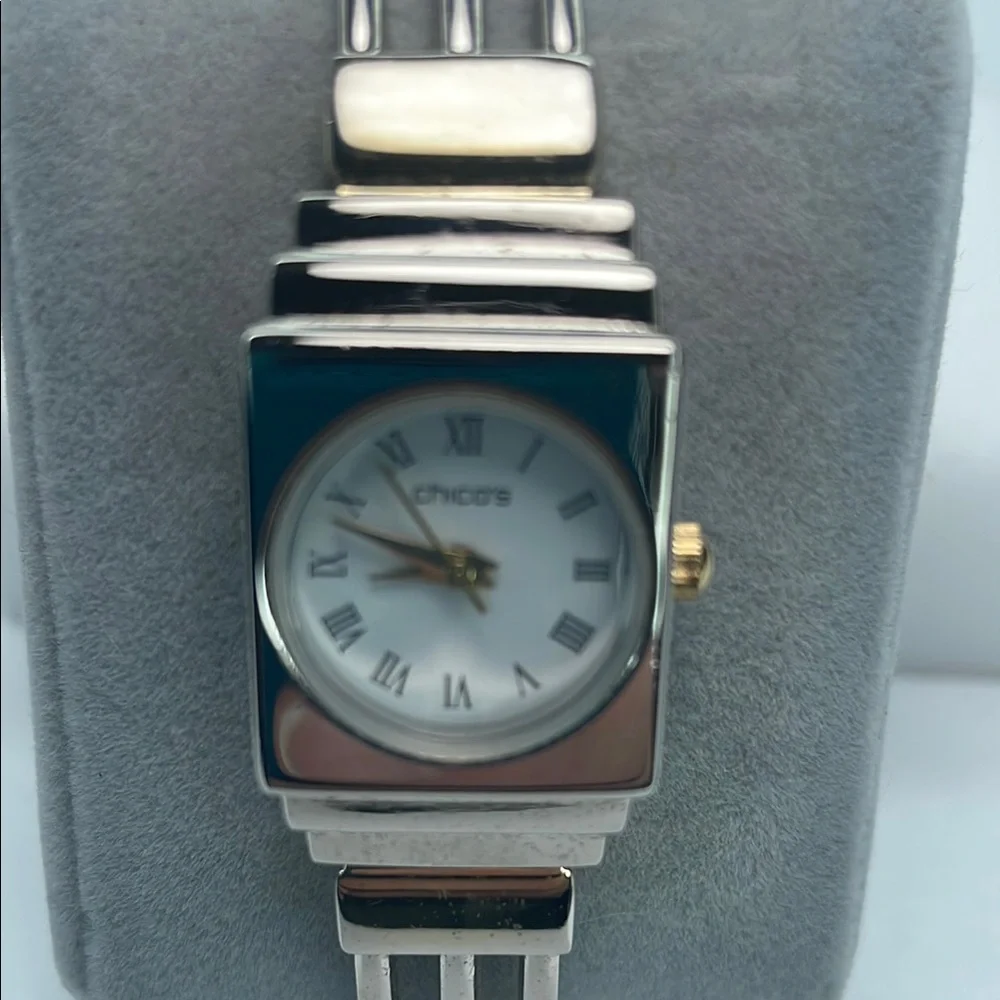 Chico's Silver and Gold Tone Watch